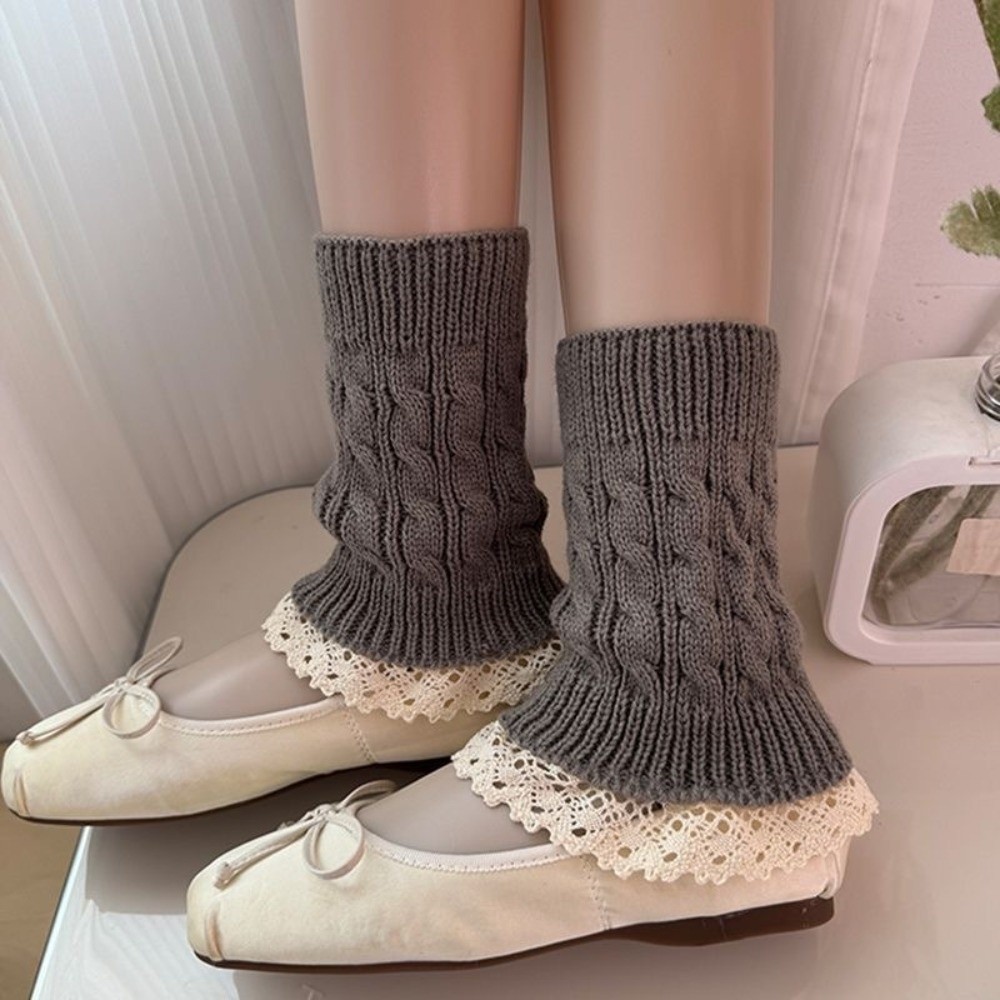Boot Sock Slouchy - Calze in maglia con orlo a