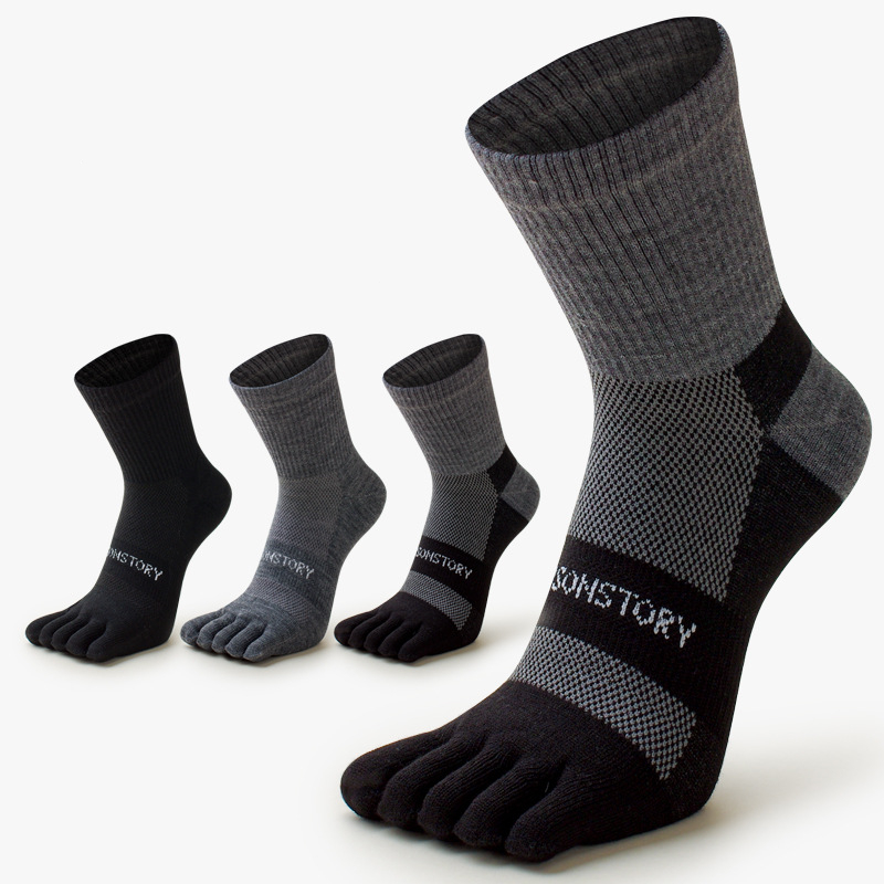 Toe Sock Split - 5 paia di calzini da uomo,