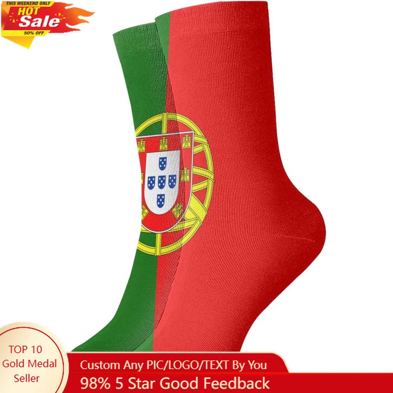 Dress Sock Men - Calzini casual unisex con bandiera del