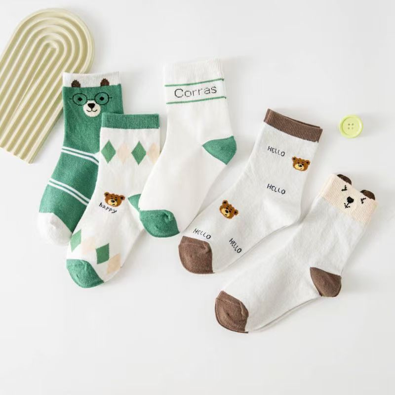 Cotton Crew Sock Pack - Confezione da 5 paia di calzini