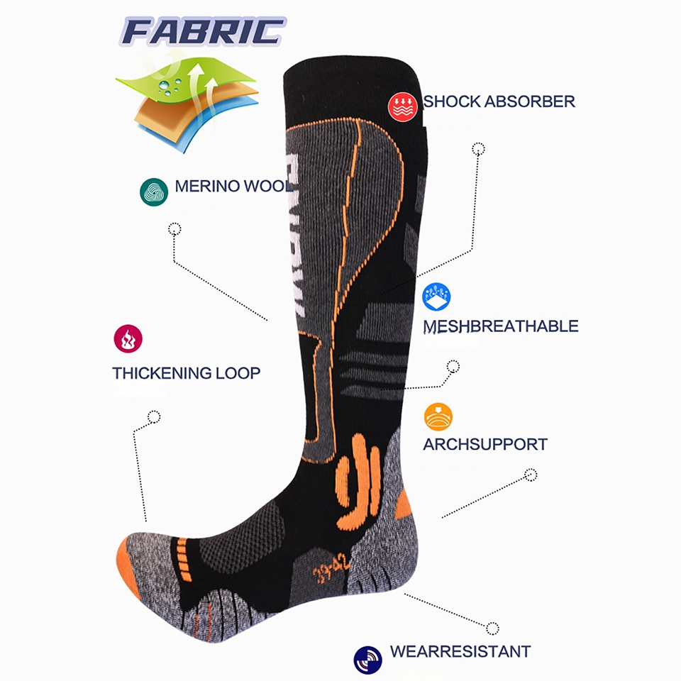 Calze da sci lunghe al ginocch - Wool Hiking Sock recensione e prezzo