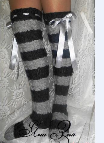 Calze da donna in maglia alta  - Thigh High Sock Stay Up recensione e prezzo