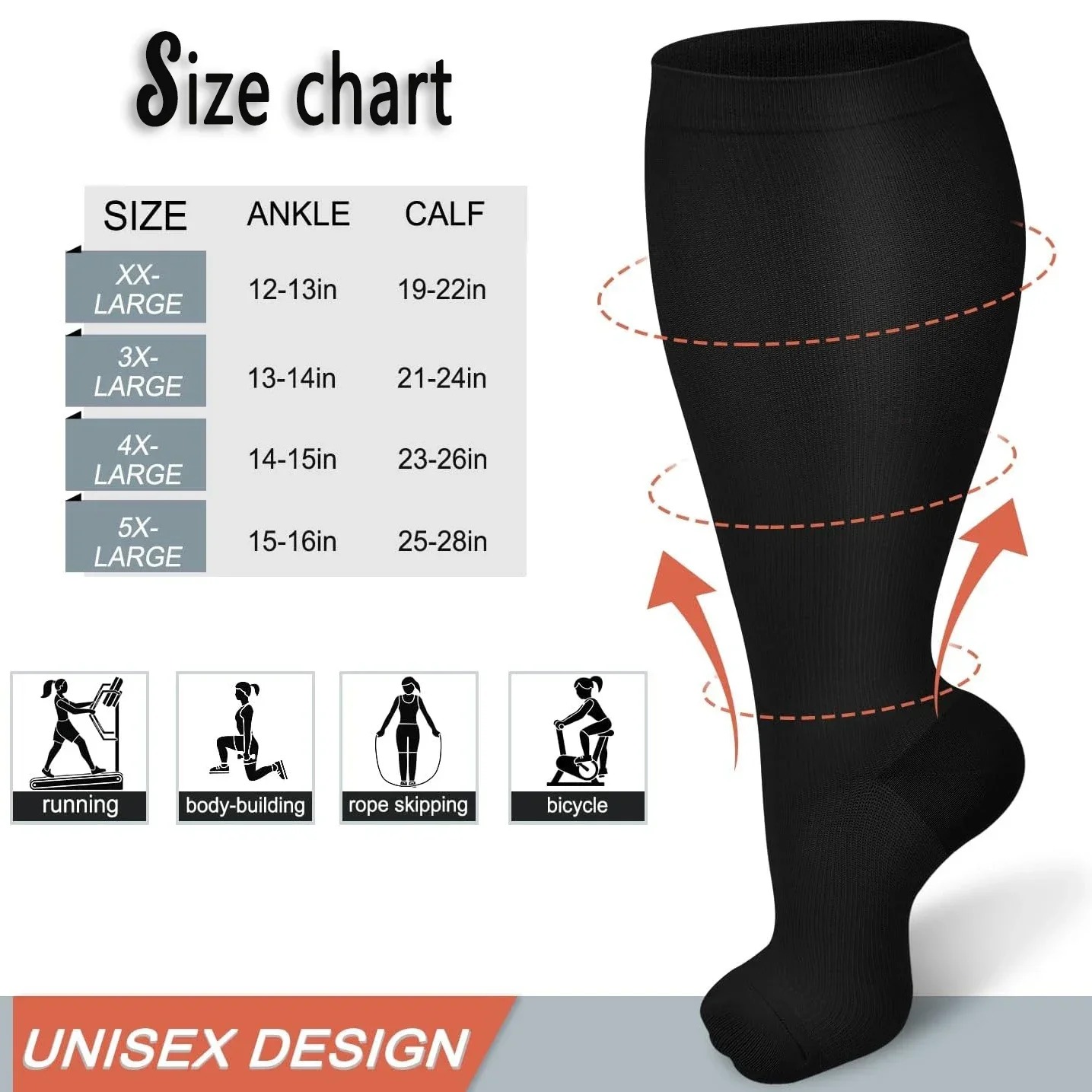 Calze a Compressione Plus Size - Compression Sleeve Calf recensione e prezzo